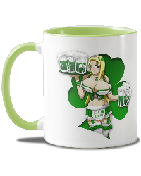 Clover green mug